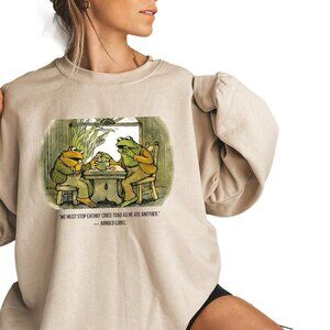 The Lovers Frog And Toad Book Cover Crewneck Sweatshirt Classic Art Graphic 17
